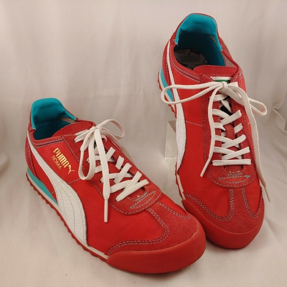 red and white womens puma shoes